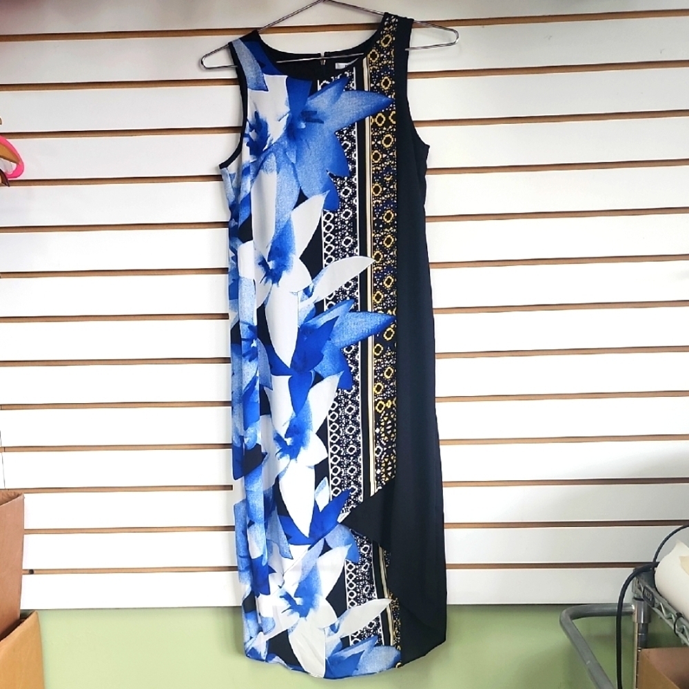 Bar III Hi-low Patterned Dress